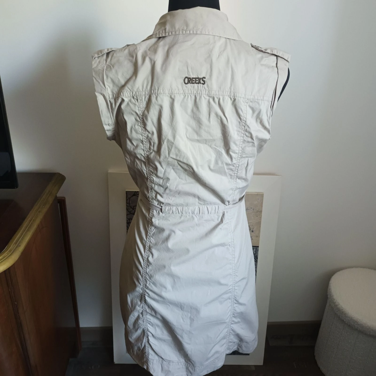 Chique Saharische beige nude jurk – Maat 40 – Katoen & Elastaan CREEKS – photo 10